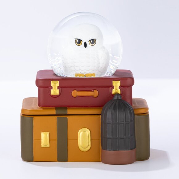 Harry Potter Hedwig Owl Glitter Snowglobe trinket Jar - Picture 8 of 8